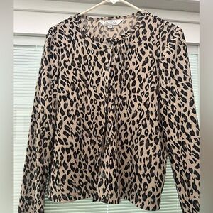 UNIF Leopard Print Button-Down Shirt